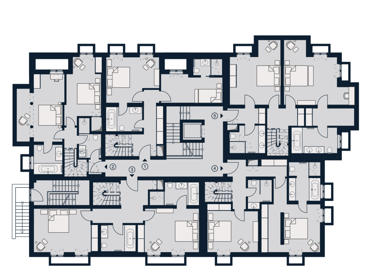 Villa Klingler - Geschossgrundriss Souterrain